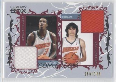 2006-07 Topps Luxury Box - Courtside Relics Dual #CDR-WM - Gerald Wallace, Adam Morrison /299