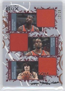 2006-07 Topps Luxury Box - Courtside Relics Triple - Bronze #CTR-FOM - Raymond Felton, Emeka Okafor, Adam Morrison /19