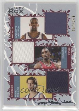 2006-07 Topps Luxury Box - Courtside Relics Triple #CTR-JGM - Antawn Jamison, Ben Gordon, Mike Miller /249