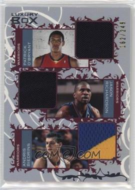 2006-07 Topps Luxury Box - Courtside Relics Triple #CTR-ORB - Patrick O'Bryant, Jason Richardson, Andris Biedrins /249