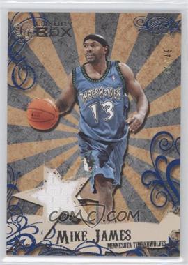 2006-07 Topps Luxury Box - Mezzanine Relics - Blue #MR-MJ - Mike James /49