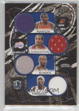 2006-07 Topps Luxury Box - Relics Quad - Blue #LBQR-13 - Shawn Marion, Shaun Livingston, Bruce Bowen, Josh Howard /49