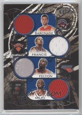 2006-07 Topps Luxury Box - Relics Quad - Blue #LBQR-19 - Andrea Bargnani, Steve Francis, Raymond Felton, Darius Miles /49