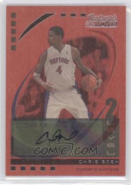 2006-07 Topps Trademark Moves - [Base] - Wood Red Autographs #26 - Chris Bosh /10