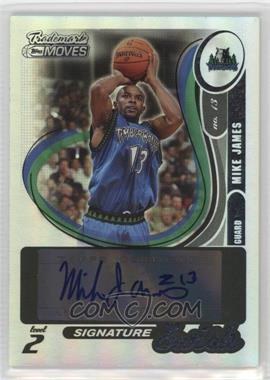 2006-07 Topps Trademark Moves - Signature Swish - Rainbow #SSW-6 - Mike James /35