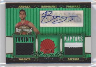 2006-07 Topps Triple Threads - Relic Autographs - Emerald #TTRA-10 - Andrea Bargnani /18