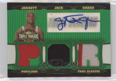 2006-07 Topps Triple Threads - Relic Autographs - Emerald #TTRA-71 - Jarrett Jack /18