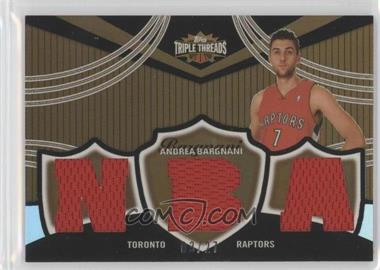 2006-07 Topps Triple Threads - Relics - Sepia #TTR-7 - Andrea Bargnani /27
