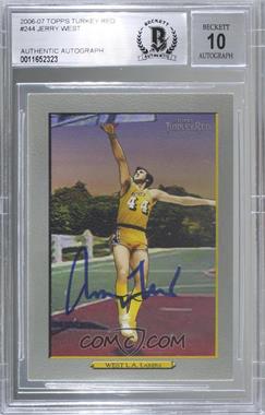 2006-07 Topps Turkey Red - [Base] #244 - Jerry West [BAS BGS Authentic]