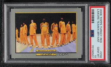 2006-07 Topps Turkey Red - [Base] #258 - Checklist - Kobe Bryant [PSA 10 GEM MT]