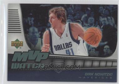 2006-07 UD Reserve - MVP Watch #MVP-DN - Dirk Nowitzki