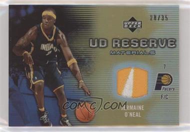 2006-07 UD Reserve - Materials - Gold #RM-JO - Jermaine O'Neal /35