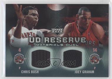 2006-07 UD Reserve - Materials Dual #RMD-BG - Chris Bosh, Joey Graham /50