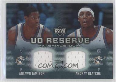 2006-07 UD Reserve - Materials Dual #RMD-JB - Antawn Jamison, Andray Blatche /50