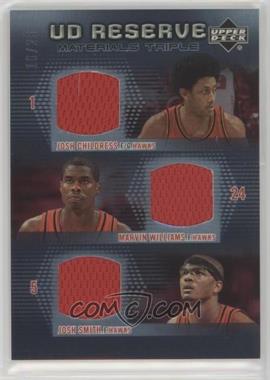 2006-07 UD Reserve - Materials Triple #RMT-CWS - Josh Childress, Marvin Williams, Josh Smith /25