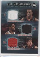 Andre Iguodala, Rodney Carney, Kyle Korver #/25