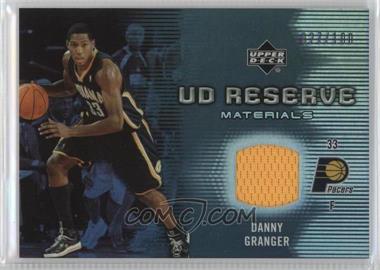 2006-07 UD Reserve - Materials #RM-DG - Danny Granger /100