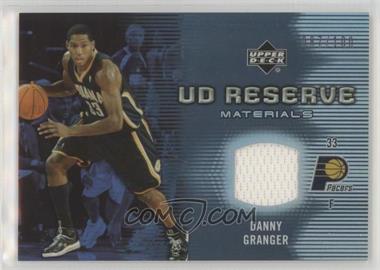 2006-07 UD Reserve - Materials #RM-DG - Danny Granger /100