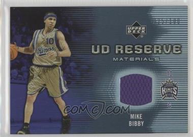 2006-07 UD Reserve - Materials #RM-MB - Mike Bibby /100