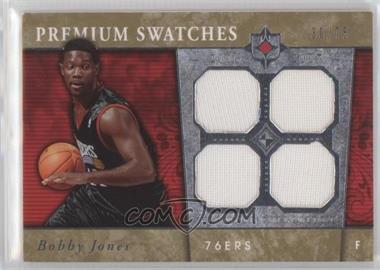 2006-07 Ultimate Collection - Premium - Gold Quad Swatches #PR-BJ - Bobby Jones /75