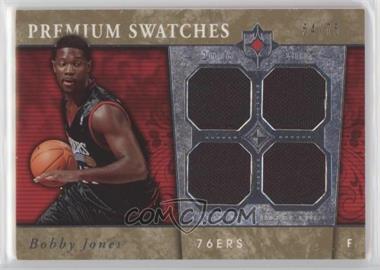 2006-07 Ultimate Collection - Premium - Gold Quad Swatches #PR-BJ - Bobby Jones /75