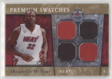 2006-07 Ultimate Collection - Premium - Gold Quad Swatches #PR-SO - Shaquille O'Neal /75