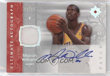 2006-07 Ultimate Collection - Ultimate Autograph Jersey - Patch #AU-MW - Marvin Williams /15