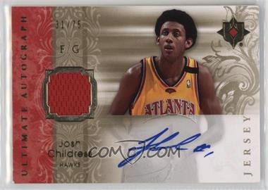 2006-07 Ultimate Collection - Ultimate Autograph Jersey #AU-JC - Josh Childress /75