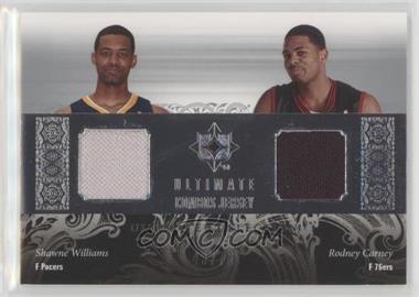 2006-07 Ultimate Collection - Ultimate Combos Dual #UCD-CW - Shawne Williams, Rodney Carney /75