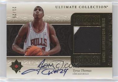 2006-07 Ultimate Collection - Ultimate Rookie Autographed Patch #URAP-TT - Tyrus Thomas /25