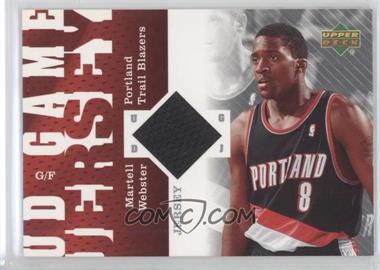 2006-07 Upper Deck - UD Game Jersey #GJ-WM - Martell Webster