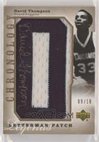 Legends Letterman Patch - David Thompson #/10