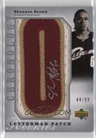 Rookies Letterman Patch - Shannon Brown #/99