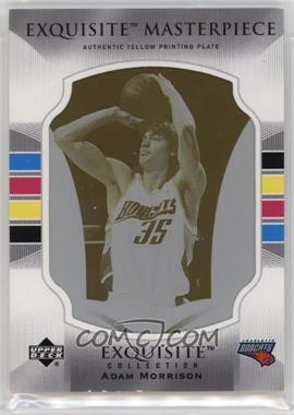 2006-07 Upper Deck Exquisite Collection - [Base] - Exquisite Masterpiece Printing Plate Yellow #Y-4 - Adam Morrison /1
