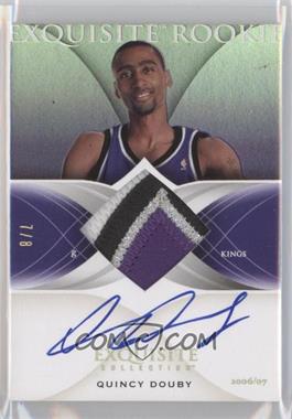 2006-07 Upper Deck Exquisite Collection - [Base] - Rookies Jersey Number Parallel #58 - Exquisite Rookie Patch Auto - Quincy Douby /8