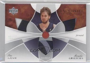 2006-07 Upper Deck Exquisite Collection - Exquisite Triple Patches #ETP-PG - Pau Gasol /10