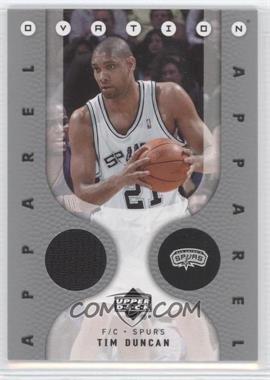 2006-07 Upper Deck Ovation - Apparel Memorabilia #OA-TD - Tim Duncan