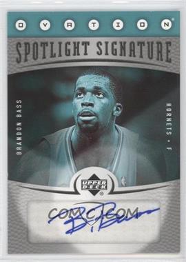 2006-07 Upper Deck Ovation - Spotlight Signatures #SS-BB - Brandon Bass