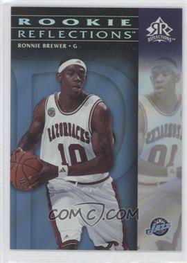 2006-07 Upper Deck Reflections - [Base] - Blue #117 - Rookie Reflections - Ronnie Brewer /49