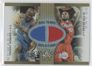 2006-07 Upper Deck Reflections - Fabric Reflections Dual - Gold #DR-BH - Dwight Howard, Elton Brand /100