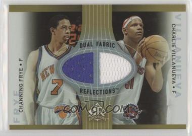 2006-07 Upper Deck Reflections - Fabric Reflections Dual - Gold #DR-FV - Channing Frye, Charlie Villanueva /100