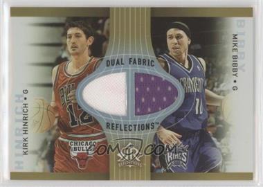 2006-07 Upper Deck Reflections - Fabric Reflections Dual - Gold #DR-HB - Kirk Hinrich, Mike Bibby /100 [EX to NM]