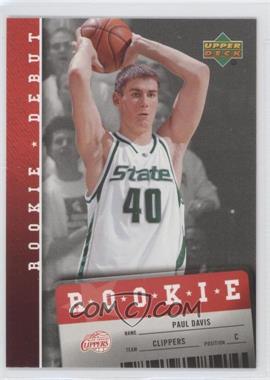 2006-07 Upper Deck Rookie Debut - [Base] #136 - Paul Davis