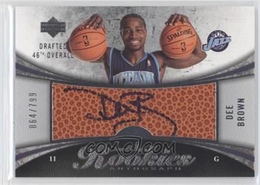 2006-07 Upper Deck Sweet Shot - [Base] #101 - Rookies Autograph - Dee Brown /799