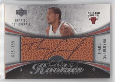 2006-07 Upper Deck Sweet Shot - [Base] #109 - Rookies Autograph - Thabo Sefolosha /799