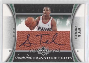 2006-07 Upper Deck Sweet Shot - Signature Shots Leather #SSL-TS - Sebastian Telfair