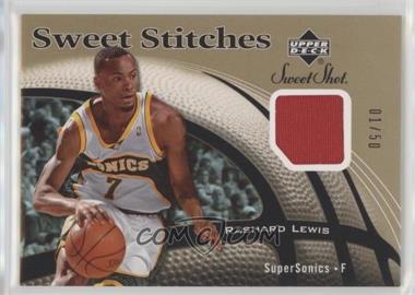 2006-07 Upper Deck Sweet Shot - Sweet Stitches Memorabilia - Gold #SS-RL - Rashard Lewis /50