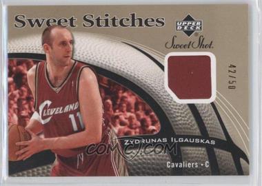 2006-07 Upper Deck Sweet Shot - Sweet Stitches Memorabilia - Gold #SS-ZI - Zydrunas Ilgauskas /50