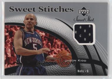 2006-07 Upper Deck Sweet Shot - Sweet Stitches Memorabilia #SS-JK - Jason Kidd