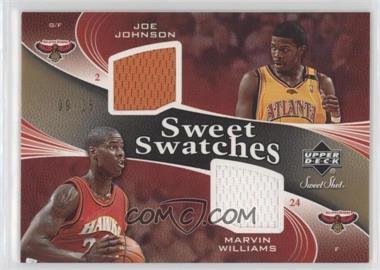 2006-07 Upper Deck Sweet Shot - Sweet Swatches Memorabilia - Gold #SSD-JW - Joe Johnson, Marvin Williams /25